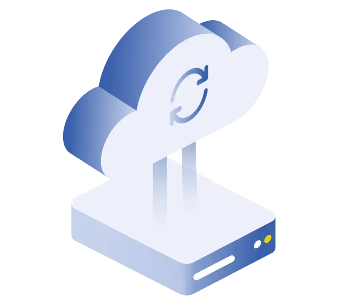 Serverproces dat back-ups maakt
